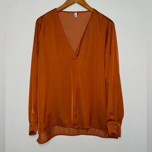 Glam Satin Blouse, Large